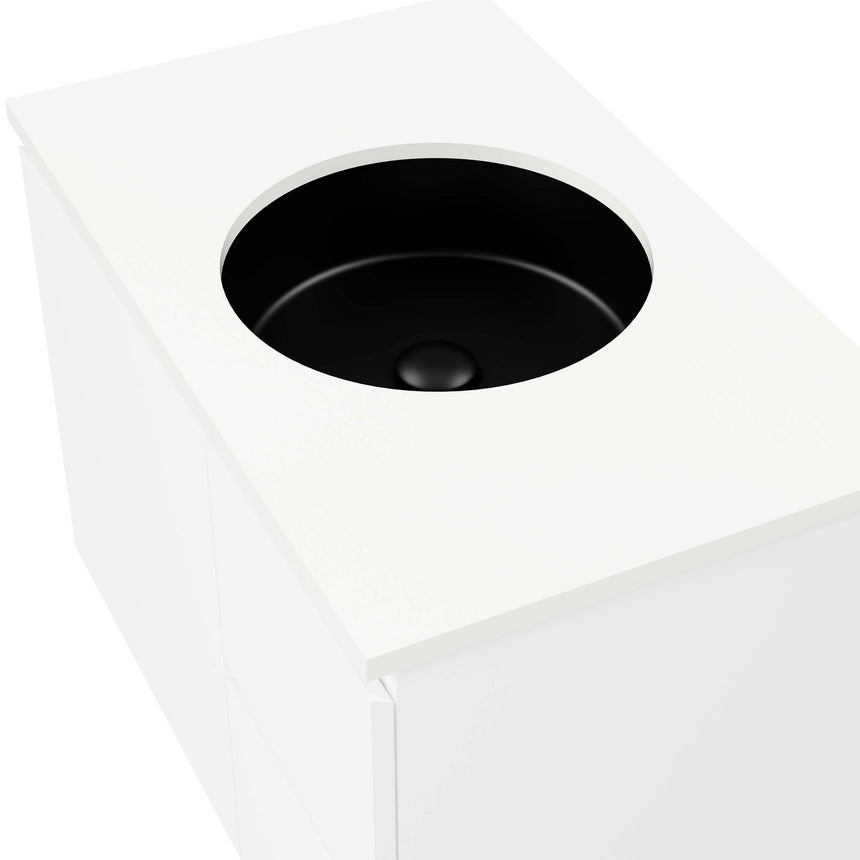 Allure Undermount Basin 360mm Matt Black Bathroom Basin Timberline