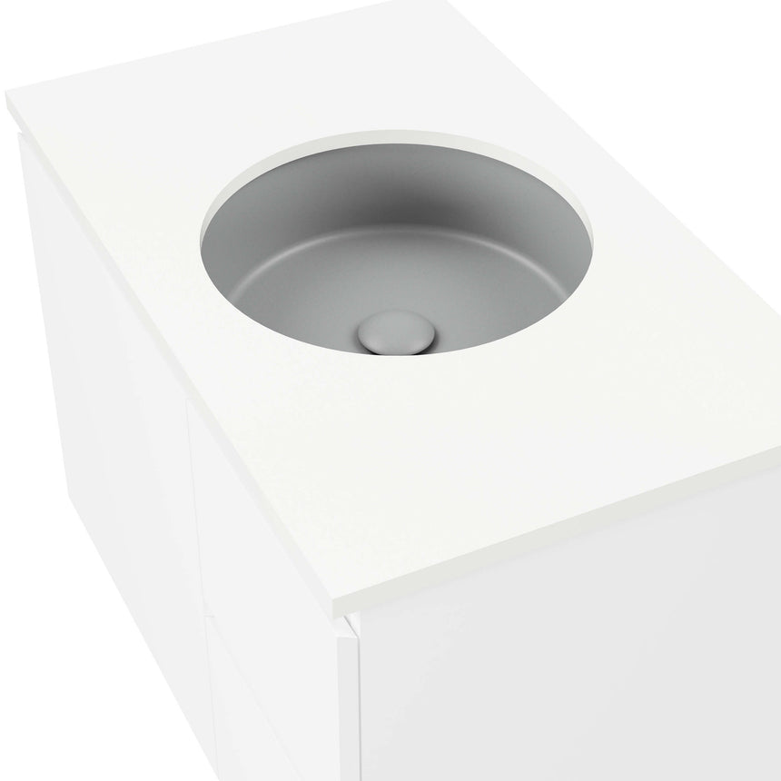 Allure Undermount Basin 360mm Matt Grey Bathroom Basin Timberline