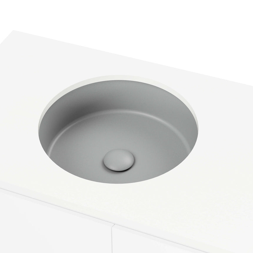 Allure Undermount Basin 360mm Matt Grey Bathroom Basin Timberline