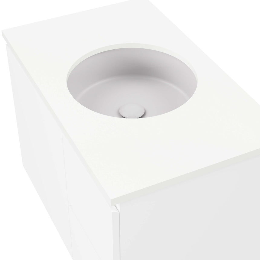 Allure Undermount Basin 360mm Matt Light Grey Bathroom Basin Timberline