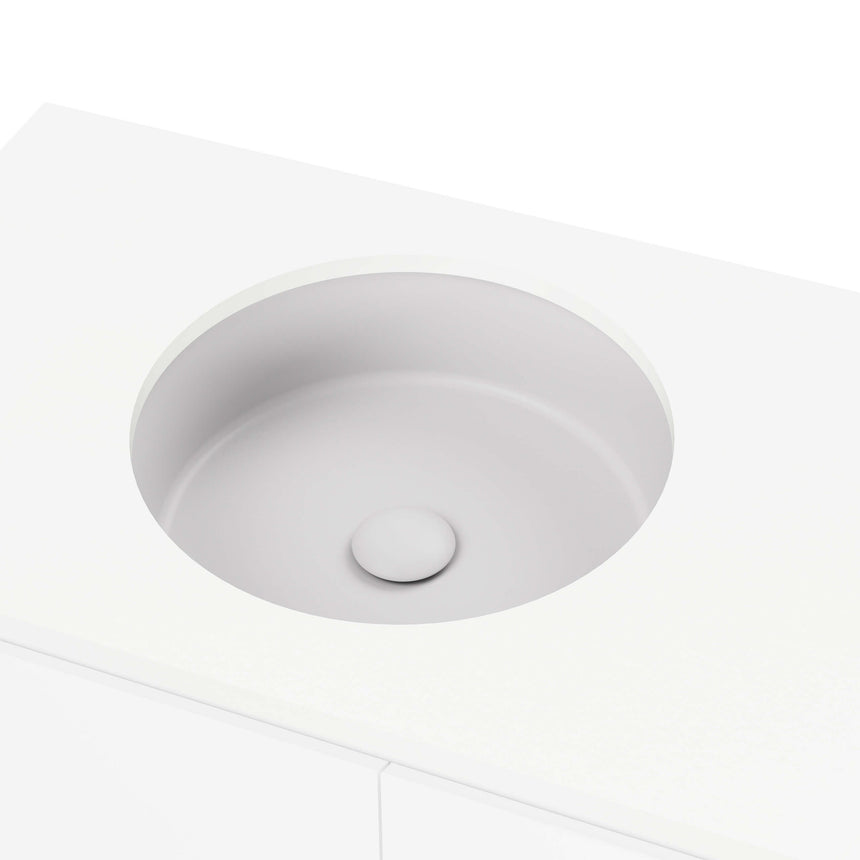 Allure Undermount Basin 360mm Matt Light Grey Bathroom Basin Timberline