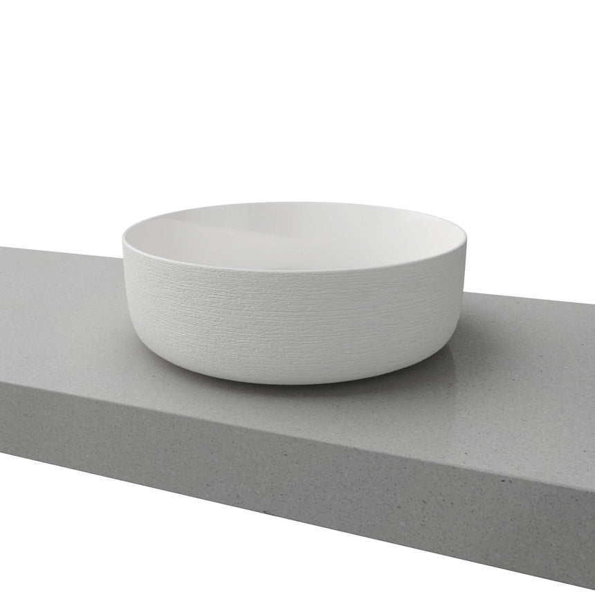 Allure Raked Basin 360mm Gloss White Bathroom Basin Timberline