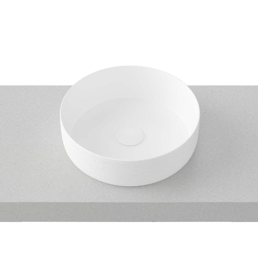 Allure Raked Basin 360mm Matt White Bathroom Basin Timberline