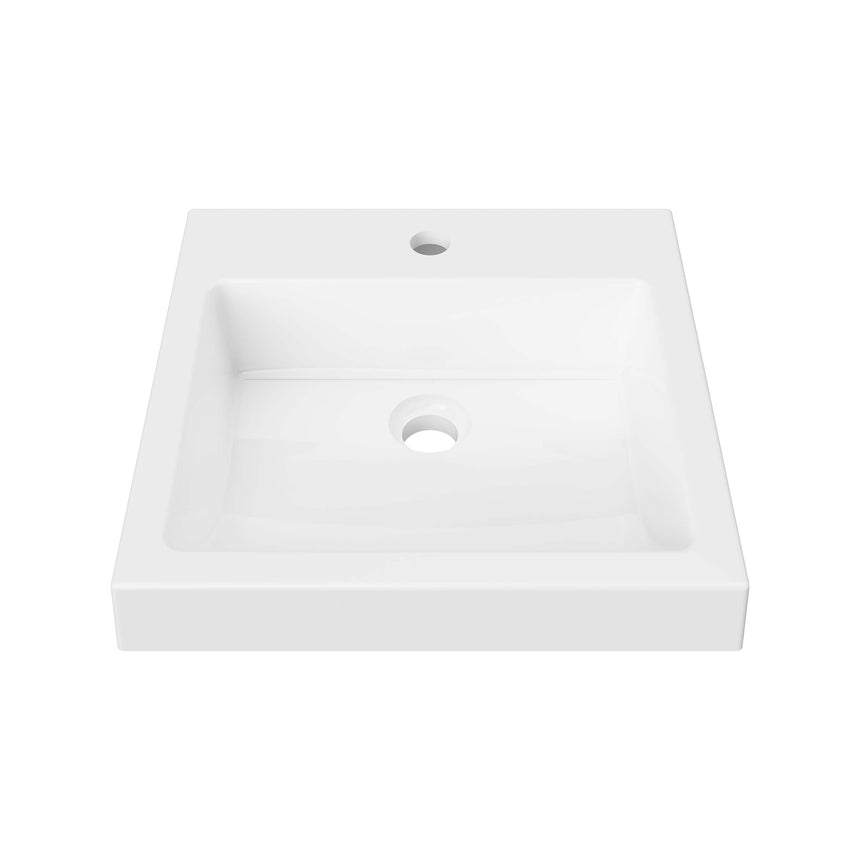 Cove Basin 1TH 460mm Gloss White Bathroom Basin Timberline Default Title