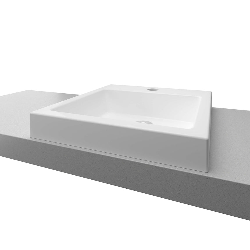 Cove Basin 1TH 460mm Gloss White Bathroom Basin Timberline