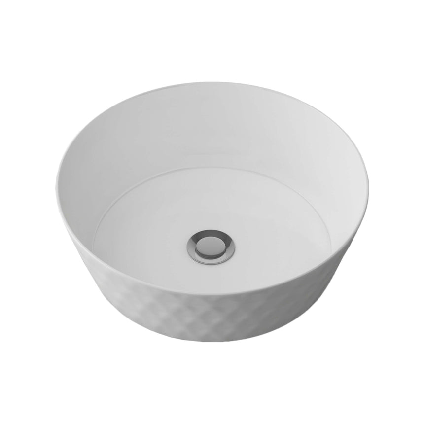 Diamond Basin 360mm Gloss White Bathroom Basin Timberline Default Title