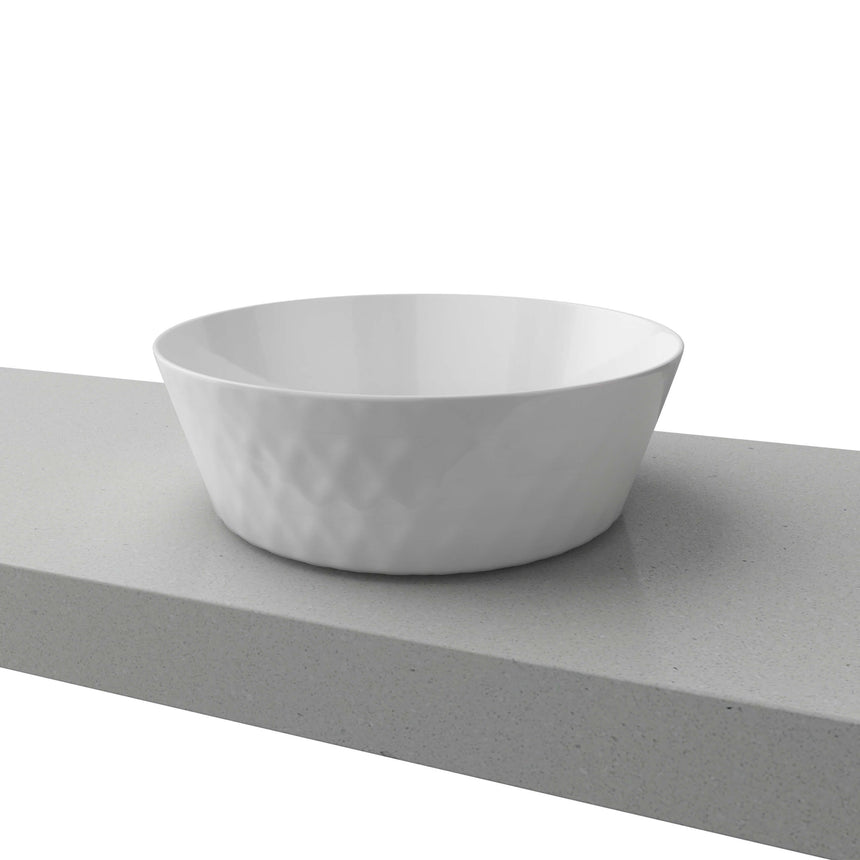 Diamond Basin 360mm Gloss White Bathroom Basin Timberline