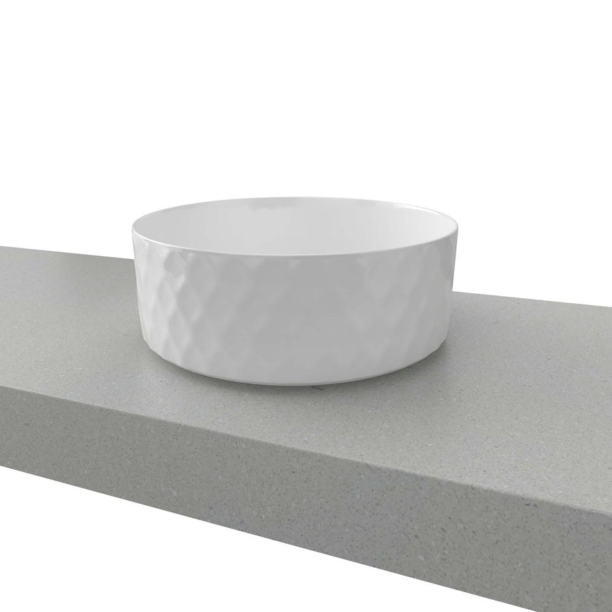 Diamond Basin 360mm Matt White Bathroom Basin Timberline Default Title