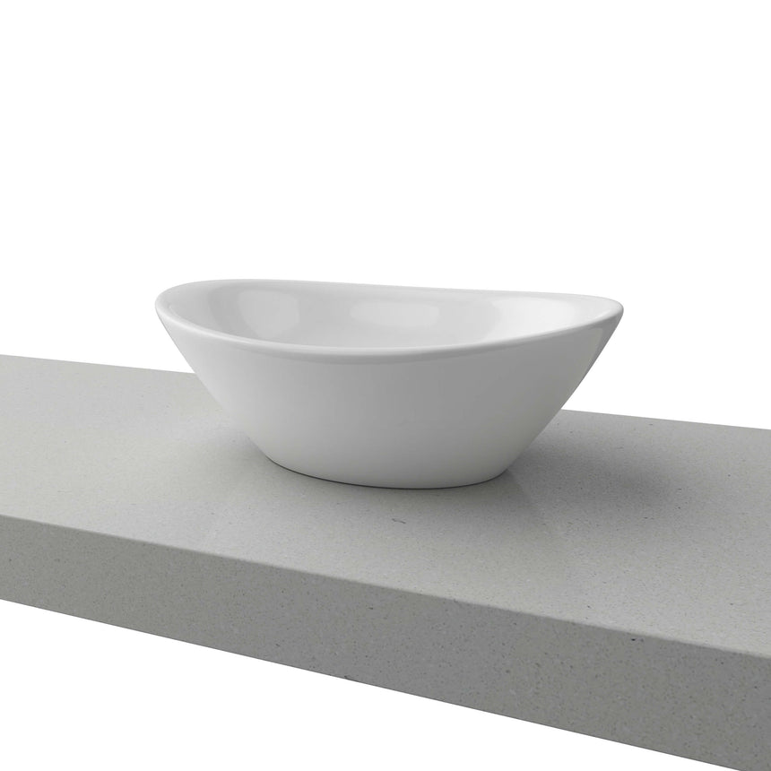 Elite Basin 415mm Gloss White Bathroom Basin Timberline