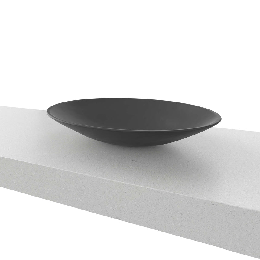 Feather Basin 510mm Matt Black Bathroom Basin Timberline