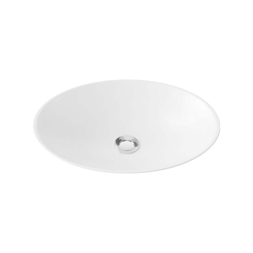 Feather Basin 510mm Matt White Bathroom Basin Timberline Default Title