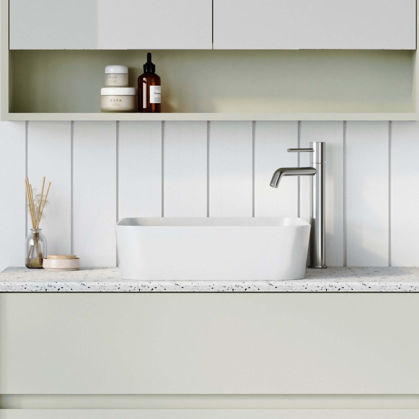 Florent Basin 400mm Gloss White Bathroom Basin Timberline