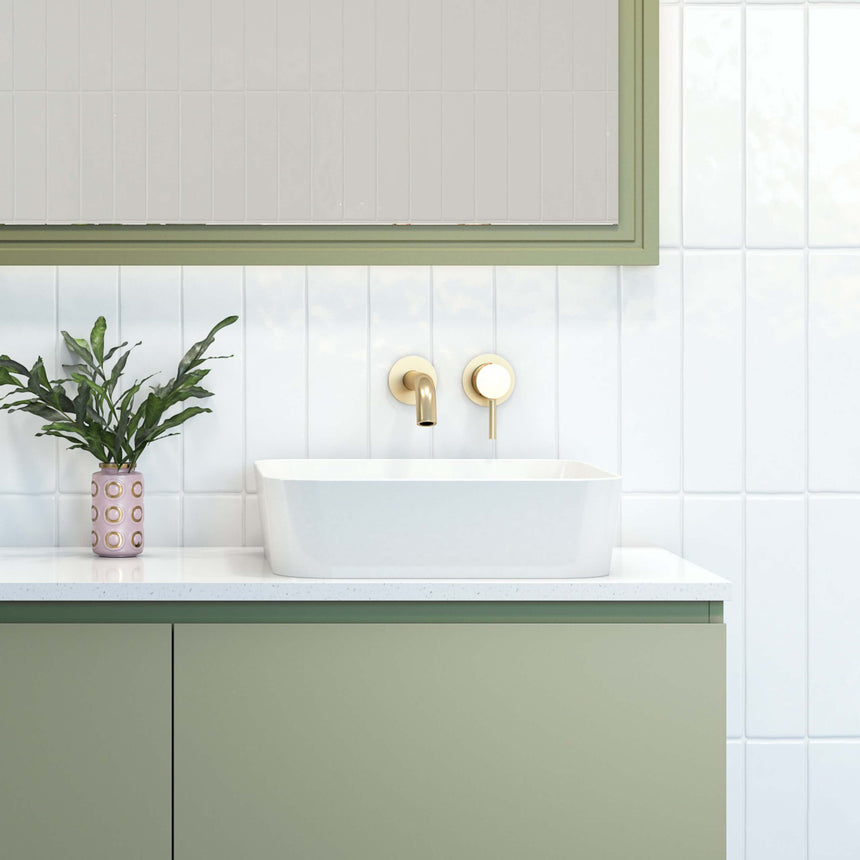 Florent Basin 400mm Gloss White Bathroom Basin Timberline