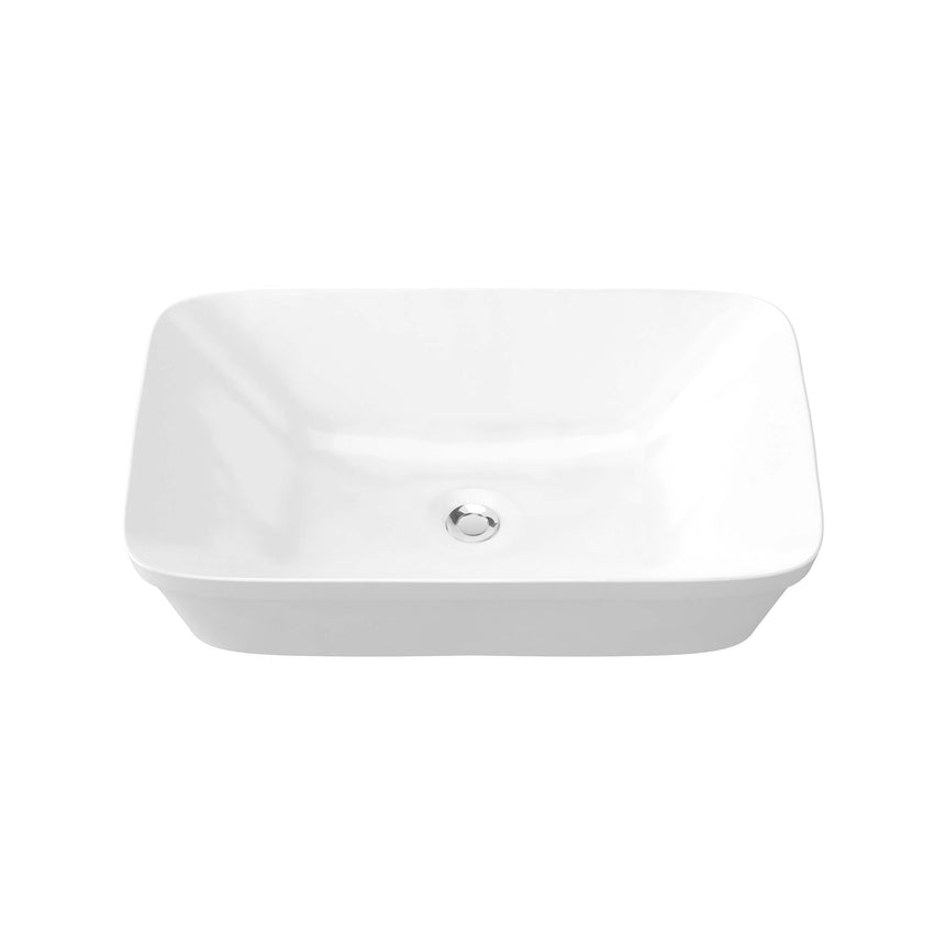 George Basin 600mm Gloss White Bathroom Basin Timberline Default Title