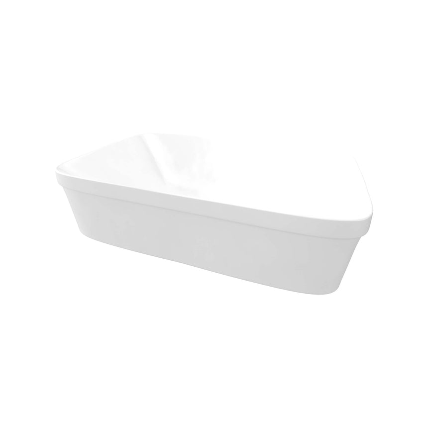 George Basin 600mm Gloss White Bathroom Basin Timberline