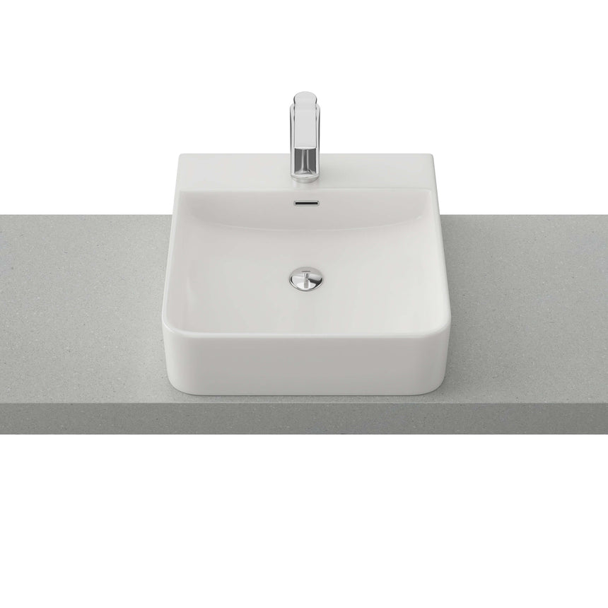 Iconic Basin 420mm Gloss White Bathroom Basin Timberline