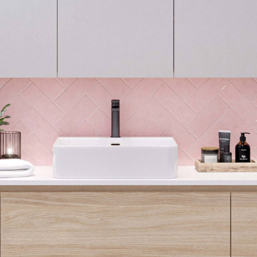 Iconic Basin 420mm Gloss White Bathroom Basin Timberline