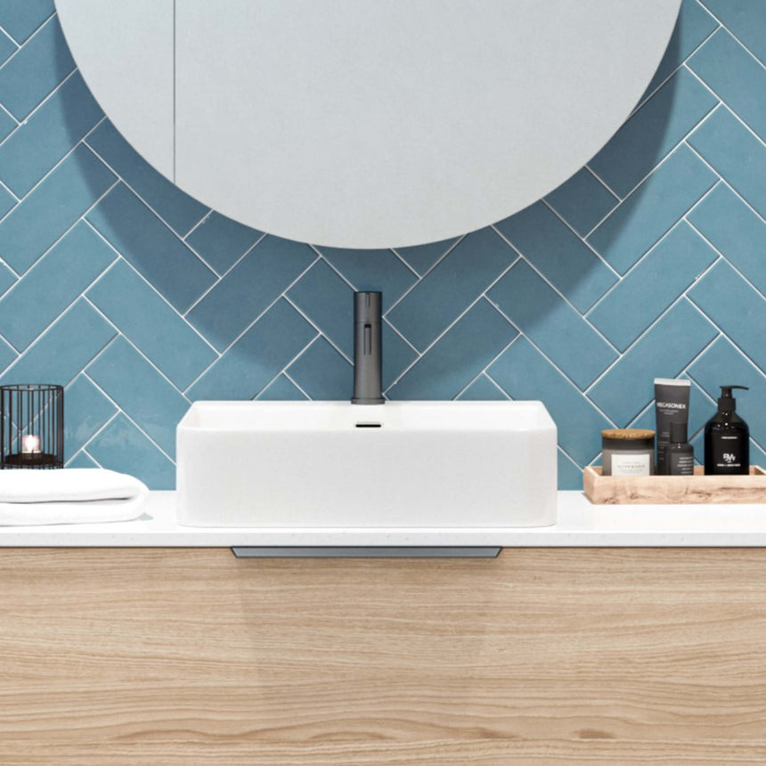 Iconic Basin 420mm Gloss White Bathroom Basin Timberline