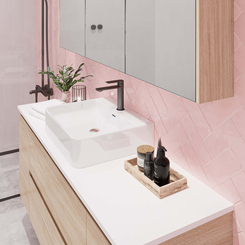 Iconic Basin 420mm Gloss White Bathroom Basin Timberline