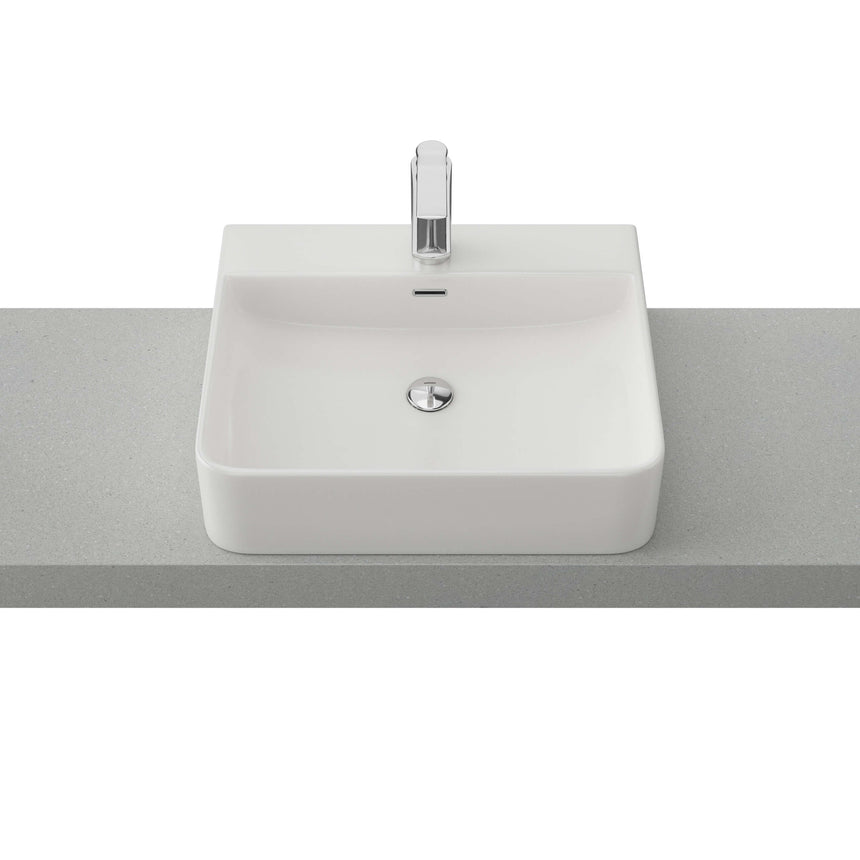 Iconic Basin 500mm Gloss White Bathroom Basin Timberline