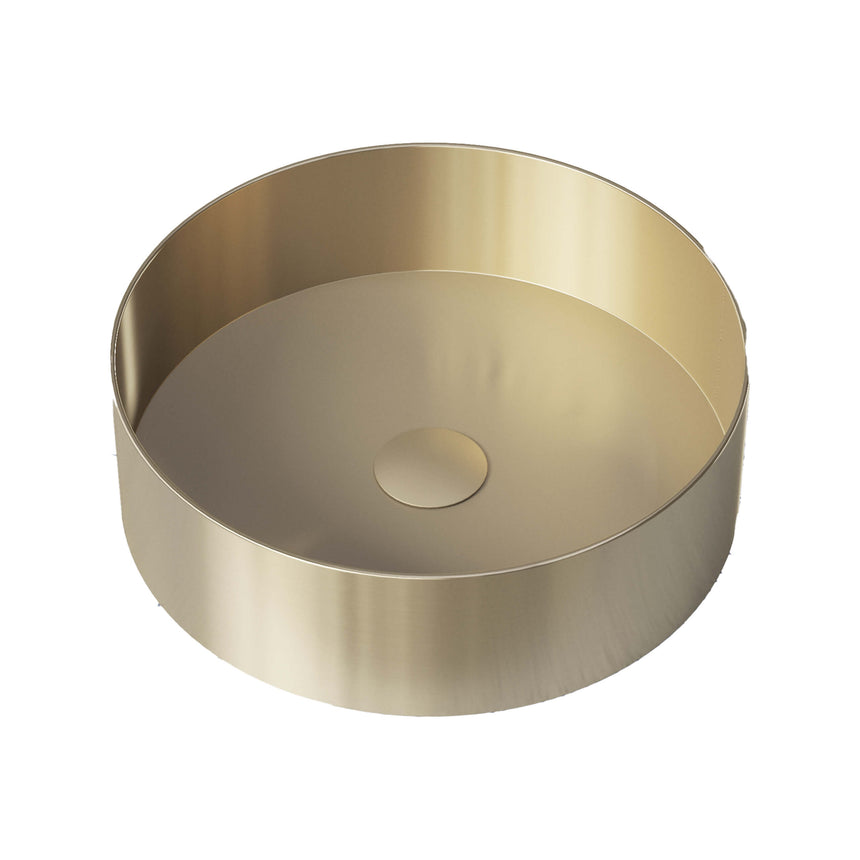 Luxe Basin 360mm Brushed Gold Bathroom Basin Timberline Default Title