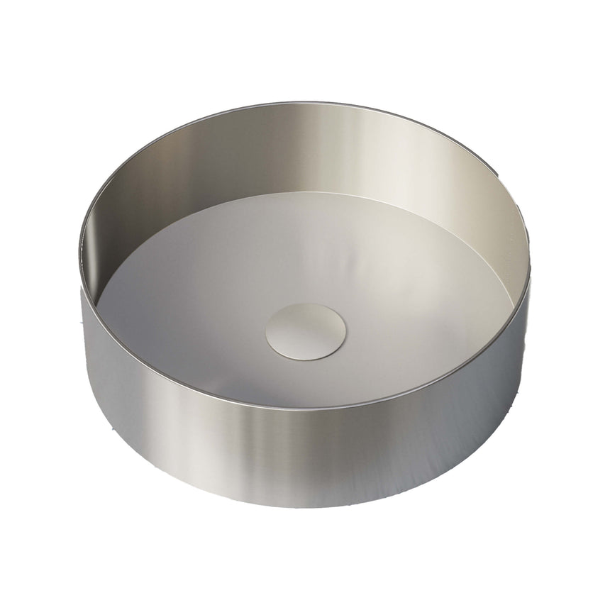 Luxe Basin 360mm Brushed Nickel Bathroom Basin Timberline Default Title