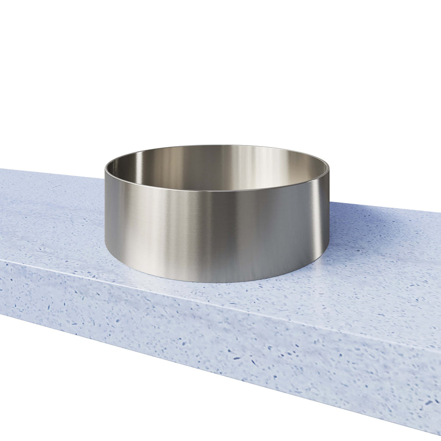 Luxe Basin 360mm Brushed Nickel Bathroom Basin Timberline