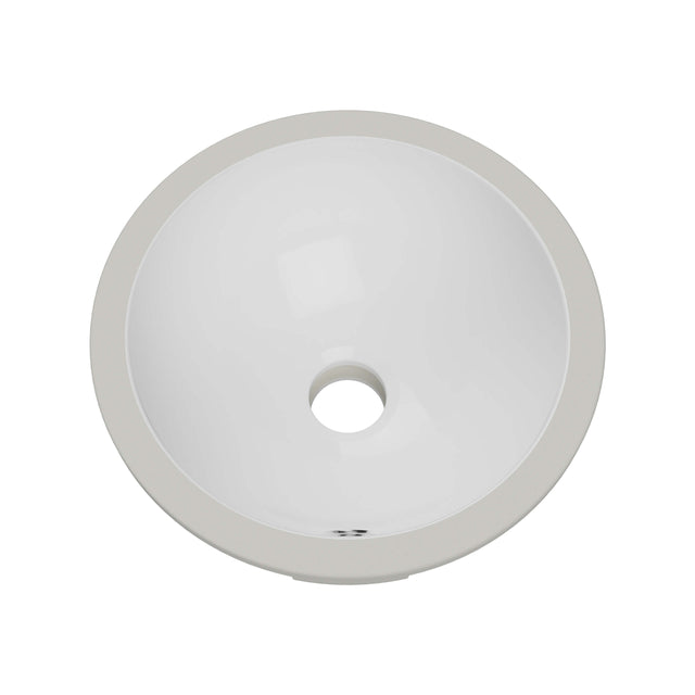 Mini Round Undermount Basin 260mm Gloss White Bathroom Basin Timberline Default Title