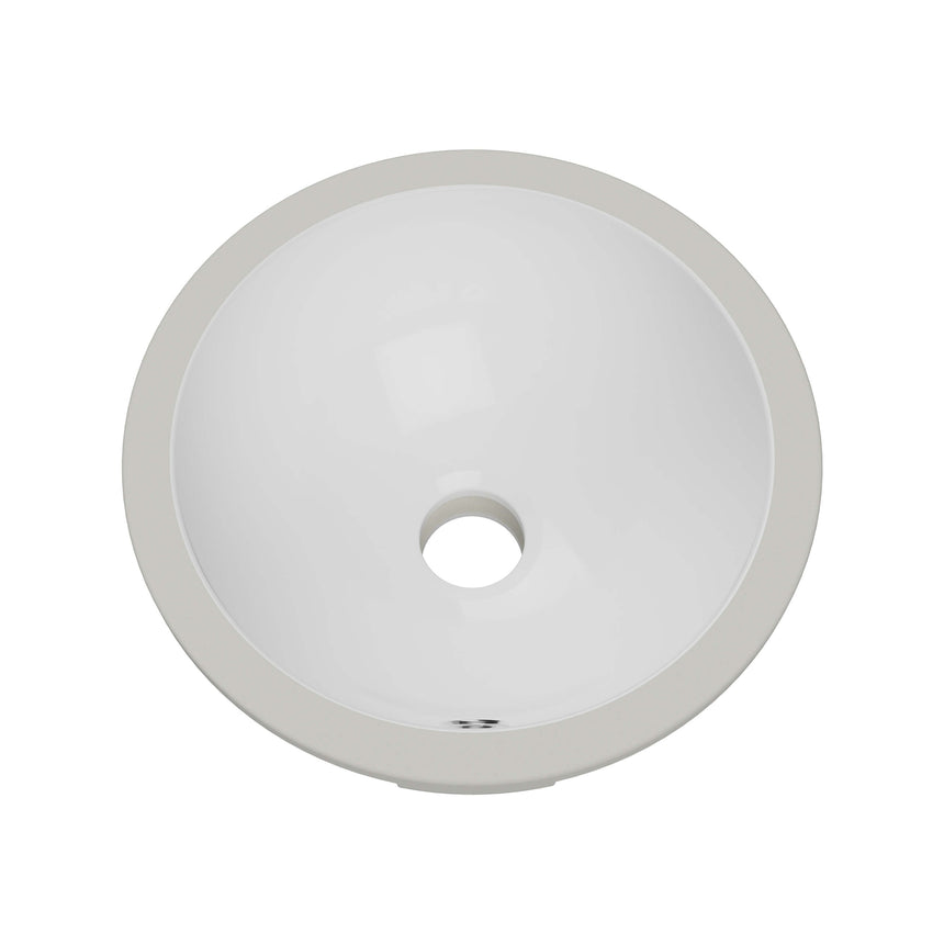 Mini Round Undermount Basin 260mm Gloss White Bathroom Basin Timberline Default Title