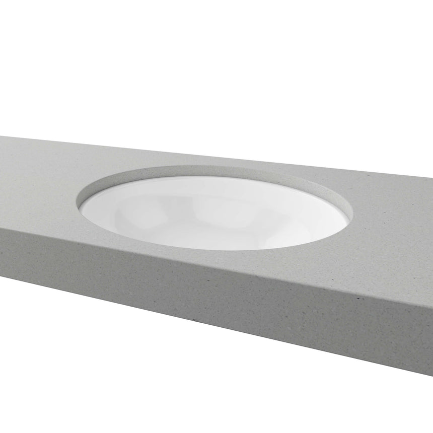 Oval Undermount Basin 420mm Gloss White Bathroom Basin Timberline