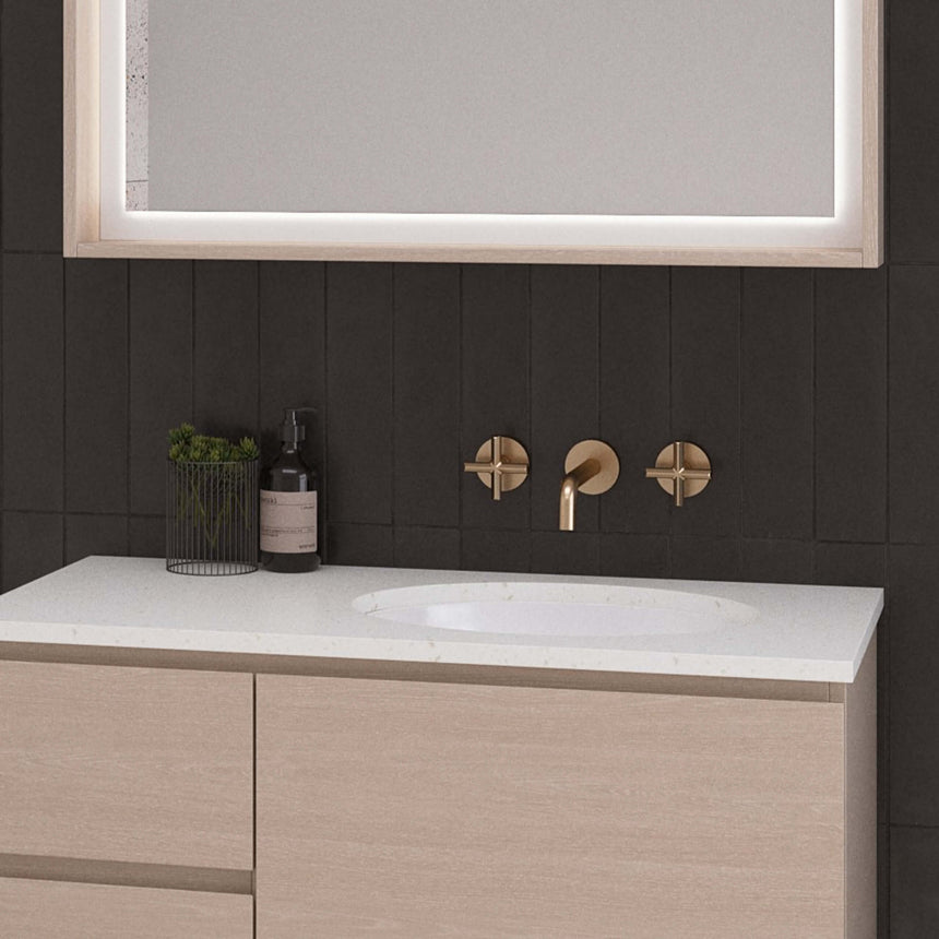 Oval Undermount Basin 420mm Gloss White Bathroom Basin Timberline