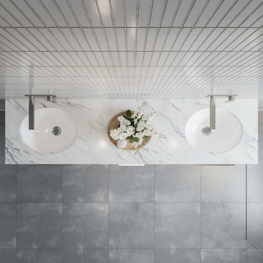 Oval Undermount Basin 420mm Gloss White Bathroom Basin Timberline