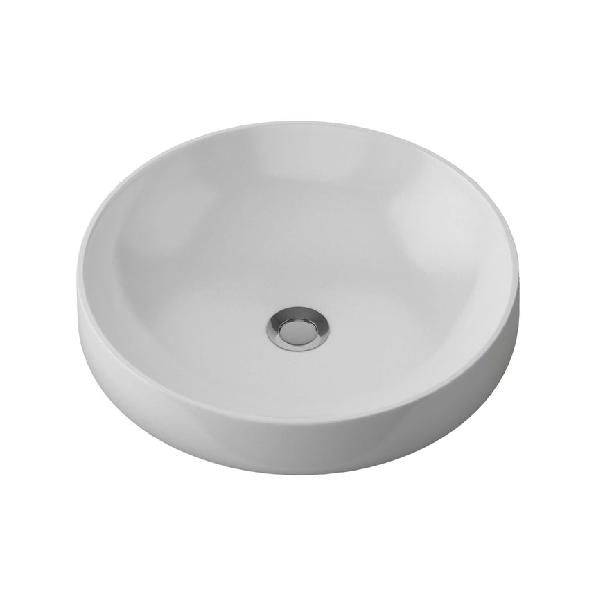 Radius Basin 400mm Gloss White Bathroom Basin Timberline Default Title
