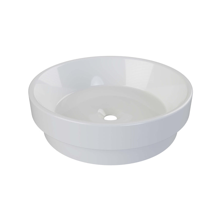 Radius Basin 400mm Gloss White Bathroom Basin Timberline