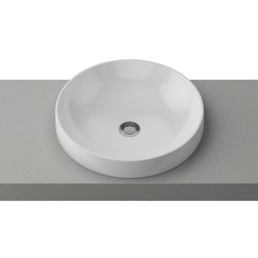 Radius Basin 400mm Gloss White Bathroom Basin Timberline