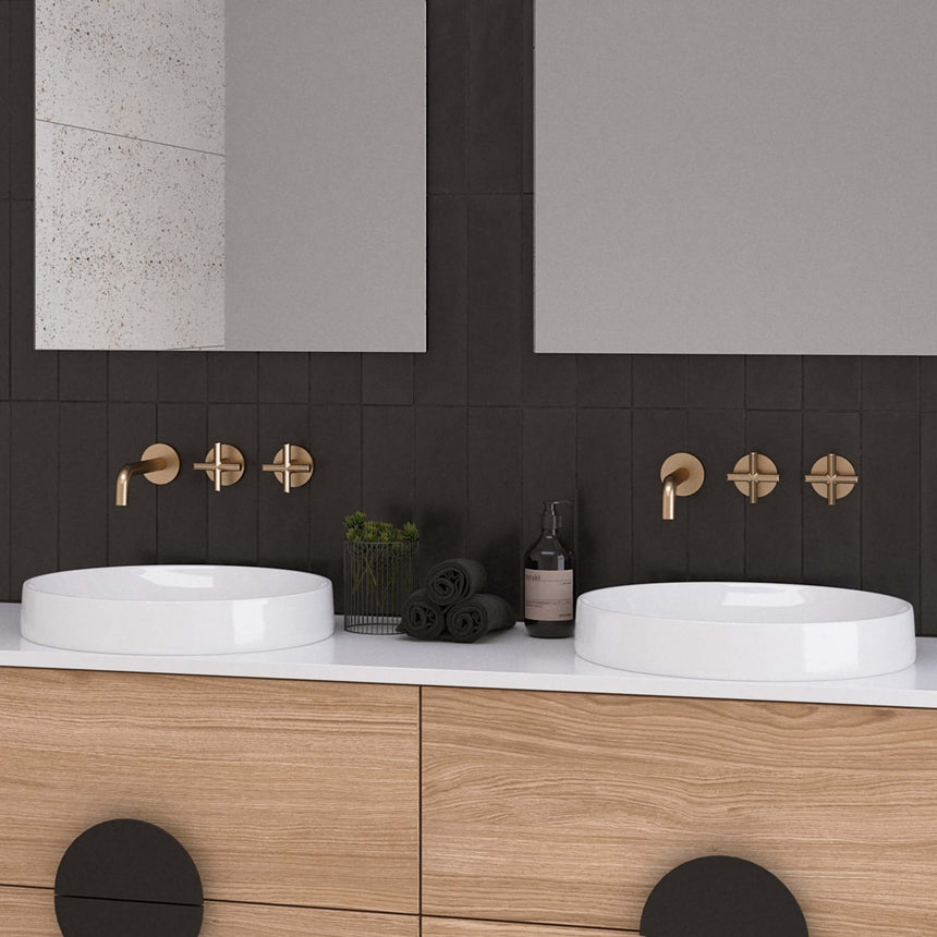 Radius Basin 400mm Gloss White Bathroom Basin Timberline