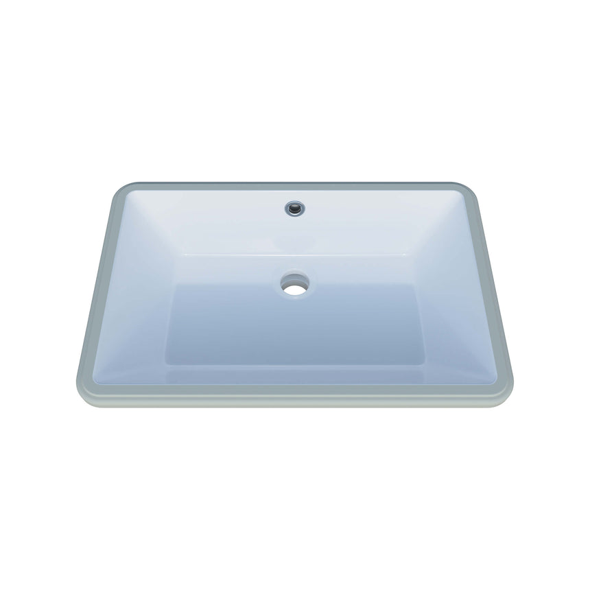 Rectangle Undermount Basin 530mm Gloss White Bathroom Basin Timberline Default Title