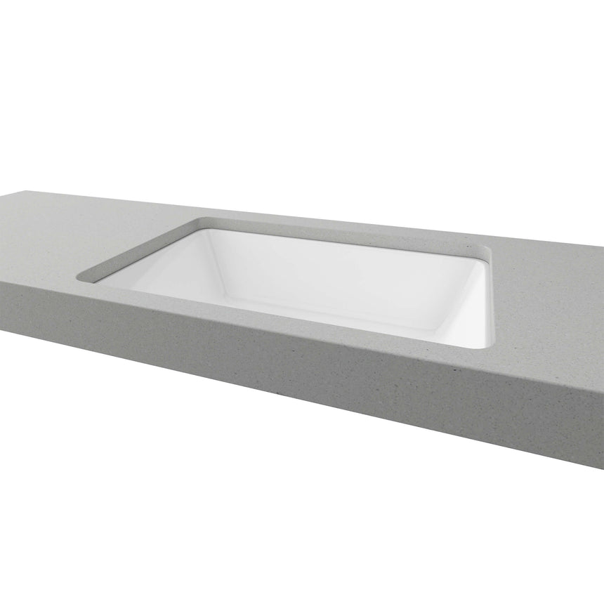 Rectangle Undermount Basin 530mm Gloss White Bathroom Basin Timberline