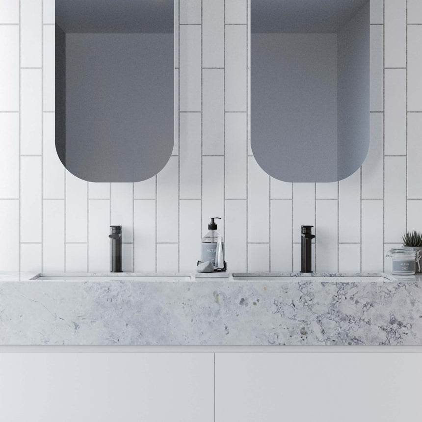 Rectangle Undermount Basin 530mm Gloss White Bathroom Basin Timberline