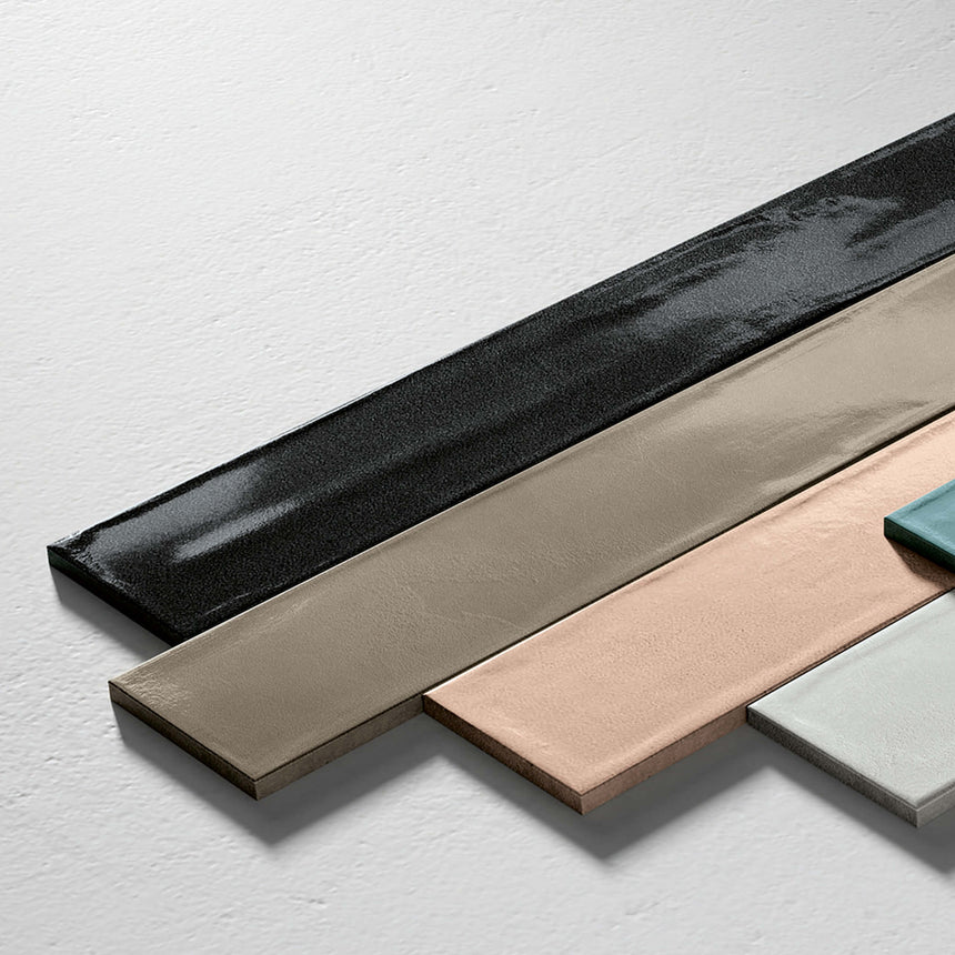 Victory 370x61 Gloss Black Subway Tilemall