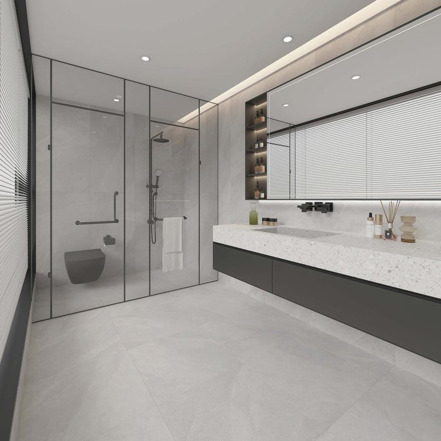Mayastone 600x600 Grip Pearl Marble Look Tiles Tilemall