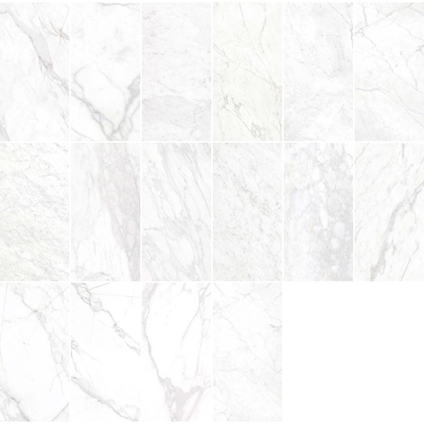 3D Crafted 1200x600 Natural Calacatta Concrete Look Tiles Tilemall