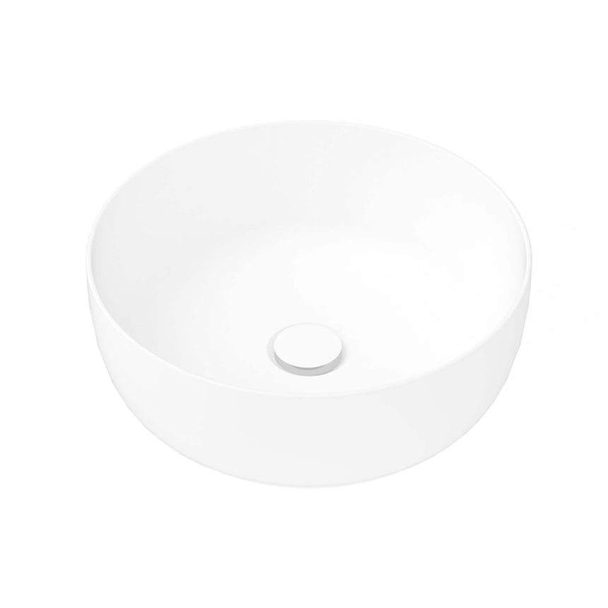 ADP Glam Round Above Counter Basin Gloss White Bathroom Basin ADP Default Title