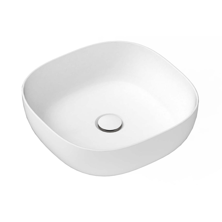 ADP Glam Square Above Counter Basin Gloss White Bathroom Basin ADP Default Title