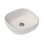 ADP Glam Square Above Counter Basin Matte Pearl