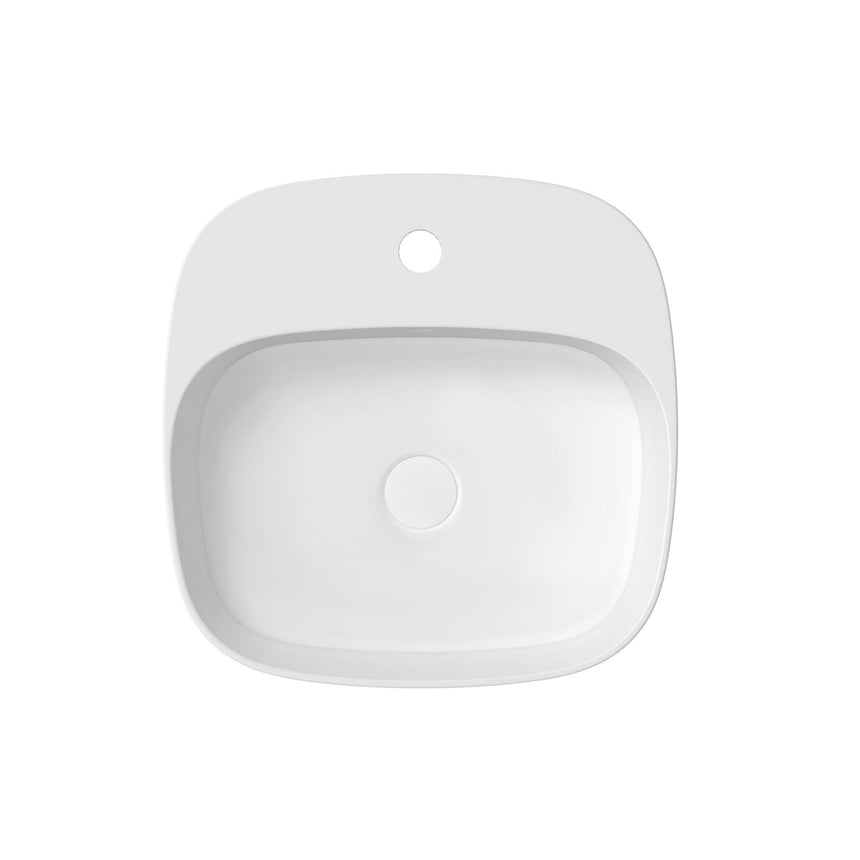 ADP Jill Above Counter Basin Matte White 1 Tap Hole Bathroom Basin ADP