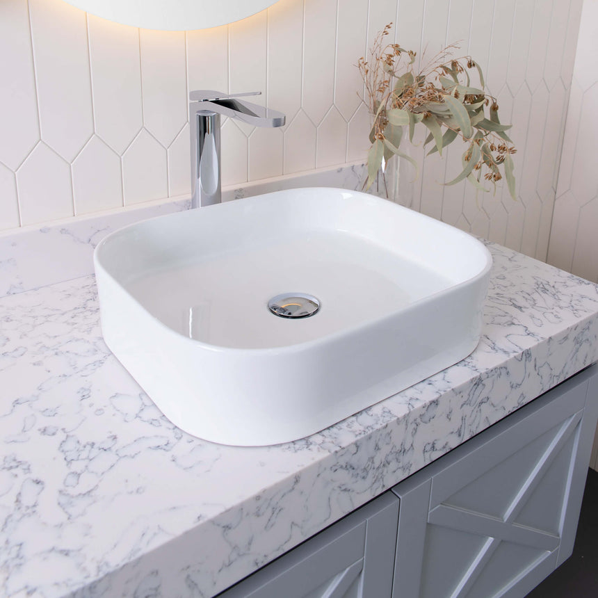 ADP Louie Above Counter Basin Matte White Bathroom Basin ADP