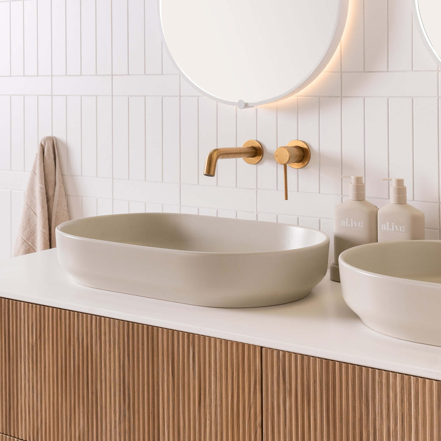 ADP Marilyn Above Counter Basin Matte Ivory Bathroom Basin ADP