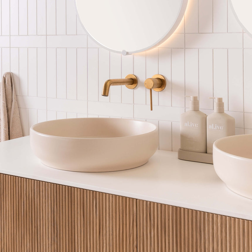 ADP Monroe Above Counter Basin Matte Ivory Bathroom Basin ADP