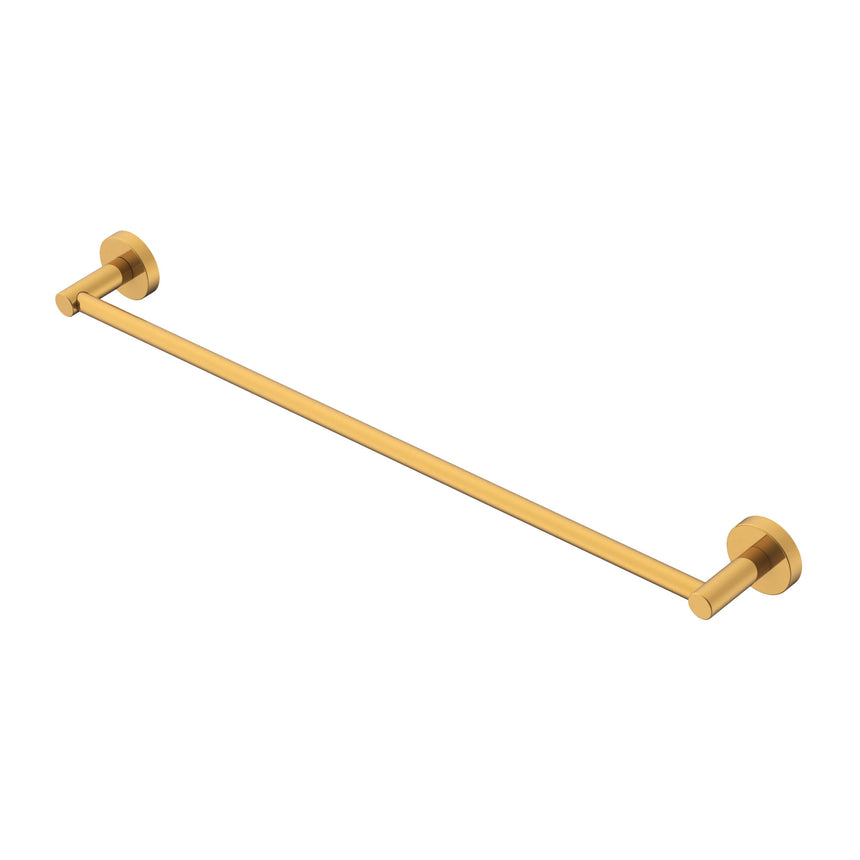 ADP Soul Single Towel Rail 600 Brushed Brass Bathroom Accessories ADP Default Title